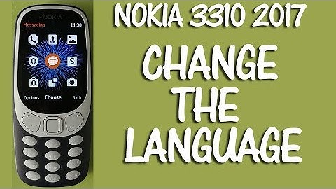 Nokia 3310 2017 How to Change the Language