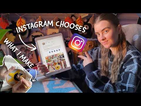 Instagram Chooses What I Punch Needle for the Week 🪡🧶 | Art Challenge
