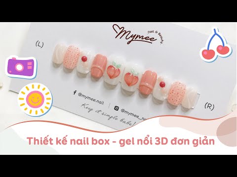 Video Hướng dẫn thiết kế gel nổi 3D quả đào cute từ A đến Z... - youtube