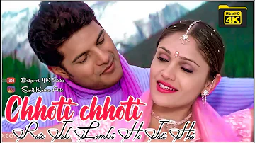 Chhoti Chhoti Raatein 4k Hd Video Song | Sonu Nigam | Tum Bin | 90's Superhit Song | Romantic Song