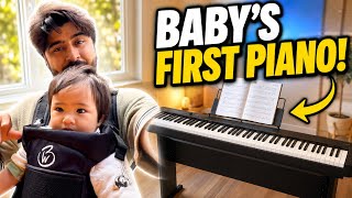 Our Baby Plays Piano for the First Time! 🎹 Setting Up Our New 88-Key Piano | Indian Chinese Family  Somendra Solanki