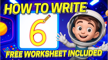 Learn to Write Number 6 - Interactive Writing Lesson + Free Worksheet (Coco + Super Simple Inspo)