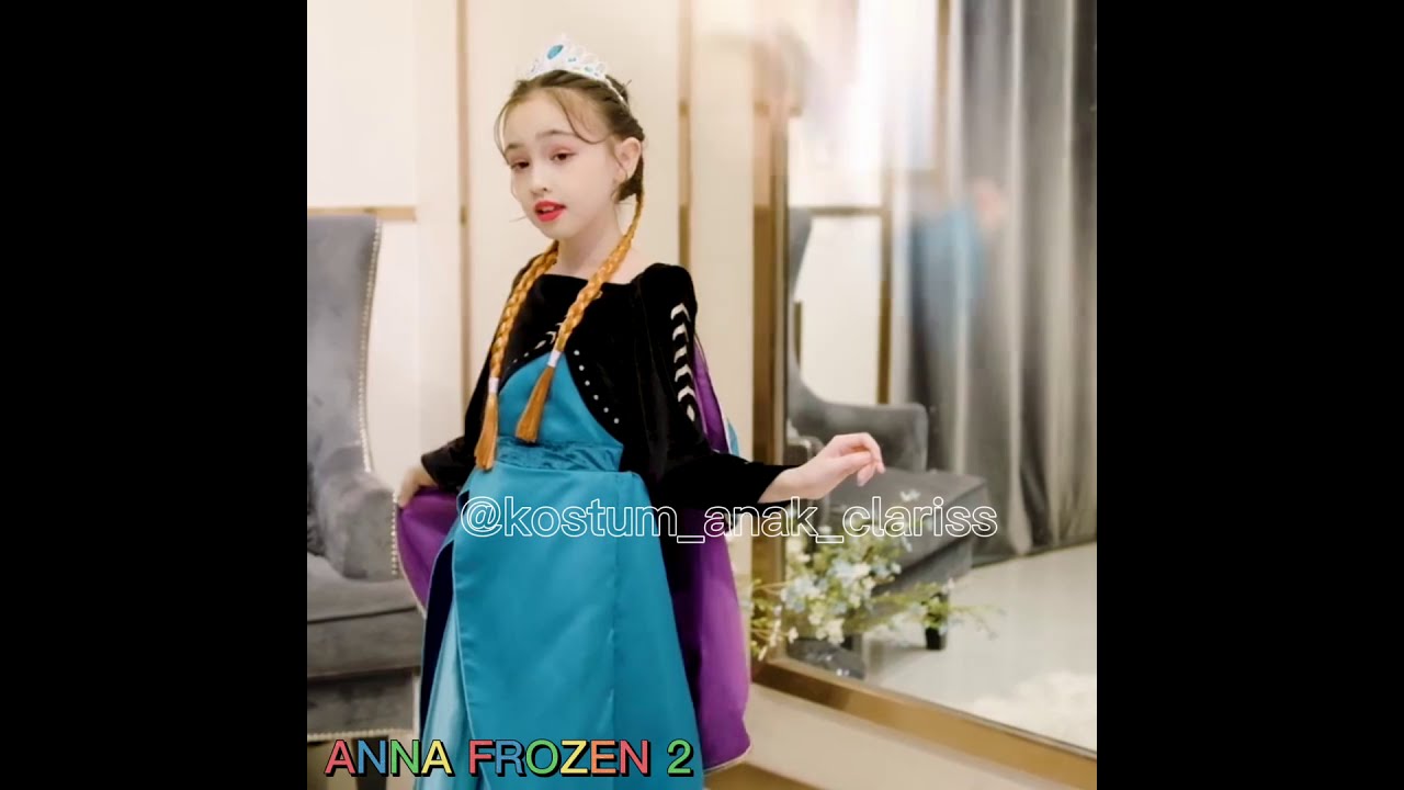 ANNA FROZEN 2 Becoming Queen of Arendelle COSTUMES Frozen | Kostum Dress Frozen Anna Ratu Arendelle