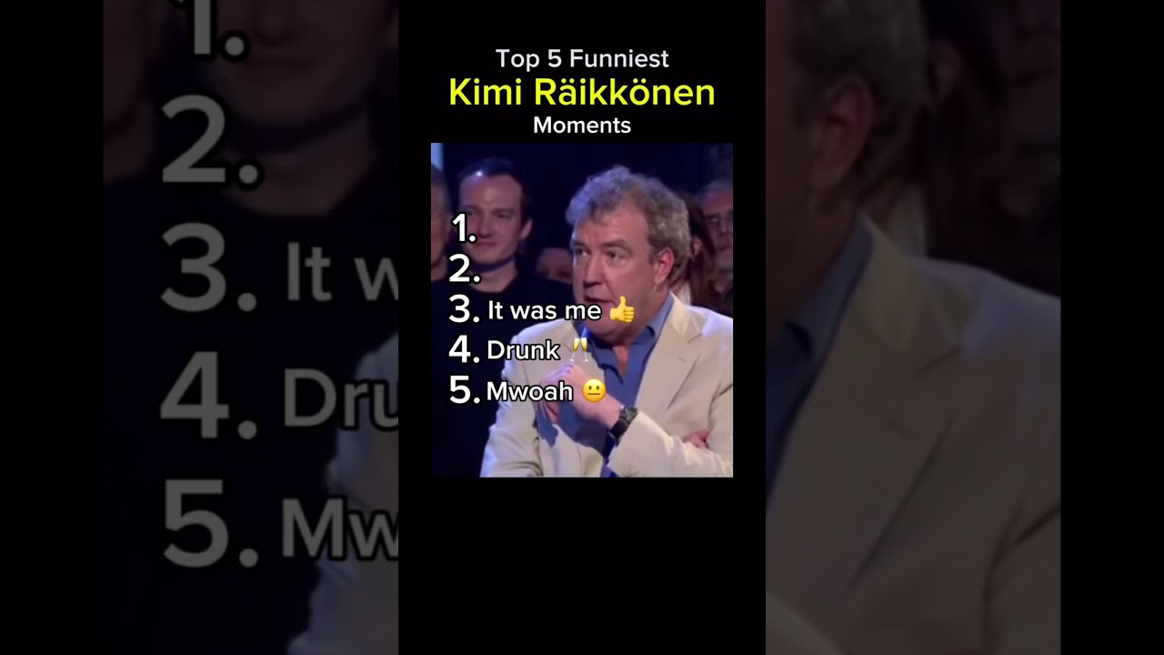 Top 5 funniest Kimi Raïkkönen moments 