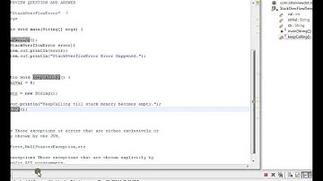 Java Interview Question And Answer StackOverflowError in Java What is Explain Java Interview