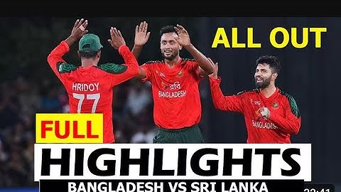 SRI LANKA VS BANGLADESH  ll full match highlights 2nd t20 match 2025