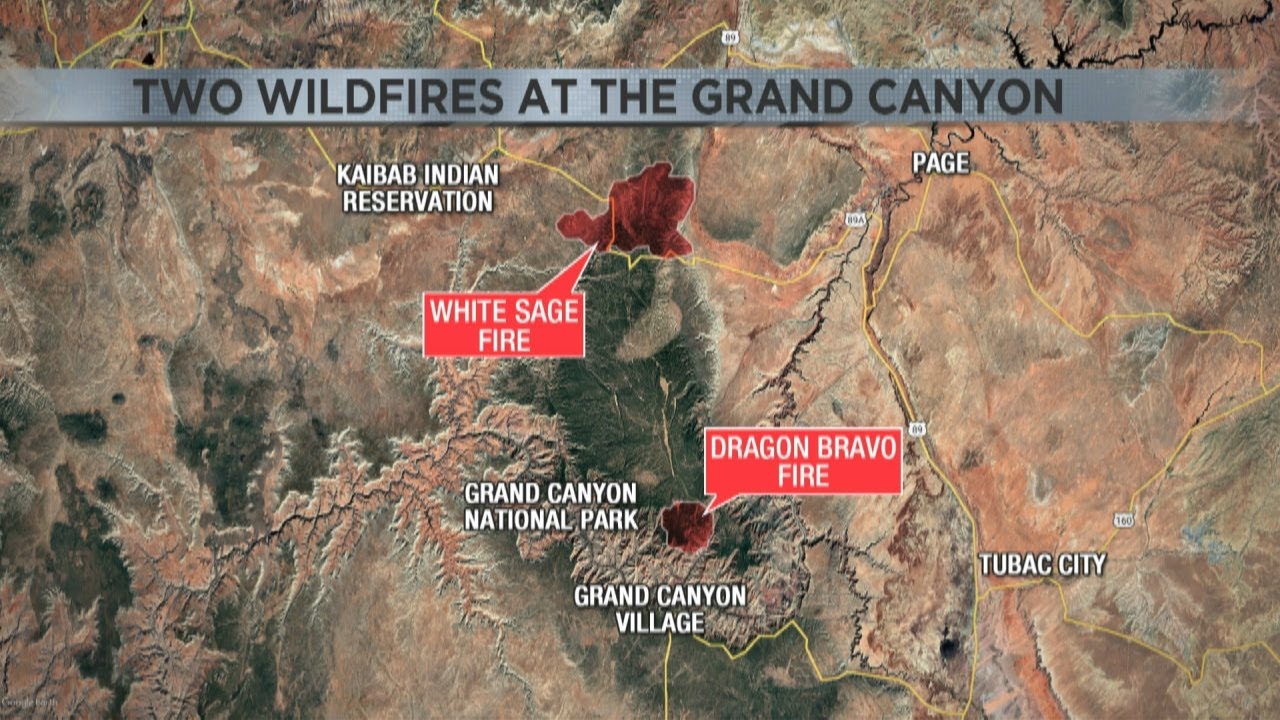 Two wildfires at the Grand Canyon see rises in containment