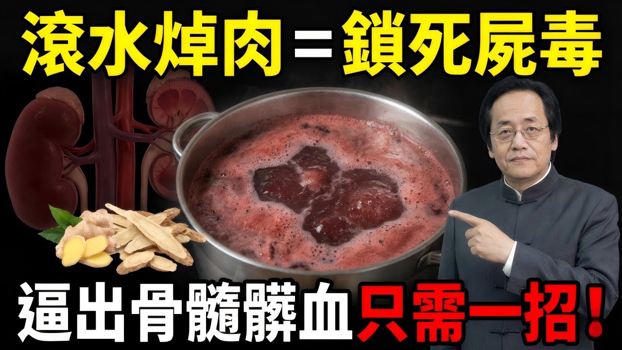 【倪師怒喝：停下這把滾水！】焯水5秒鎖死屍毒，你以為的「去腥」正在把全家腎臟燉成廢鐵，換個水溫毒素自動吐光。#倪海廈 #中醫 #養生 #食療 #經方派 #健康 #自然療法 #排毒 #脾胃 #中醫智慧