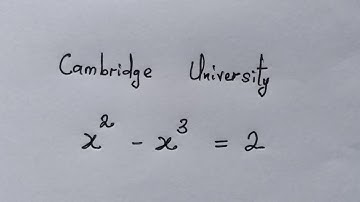 Cambridge University Math Question | Can you solve ?