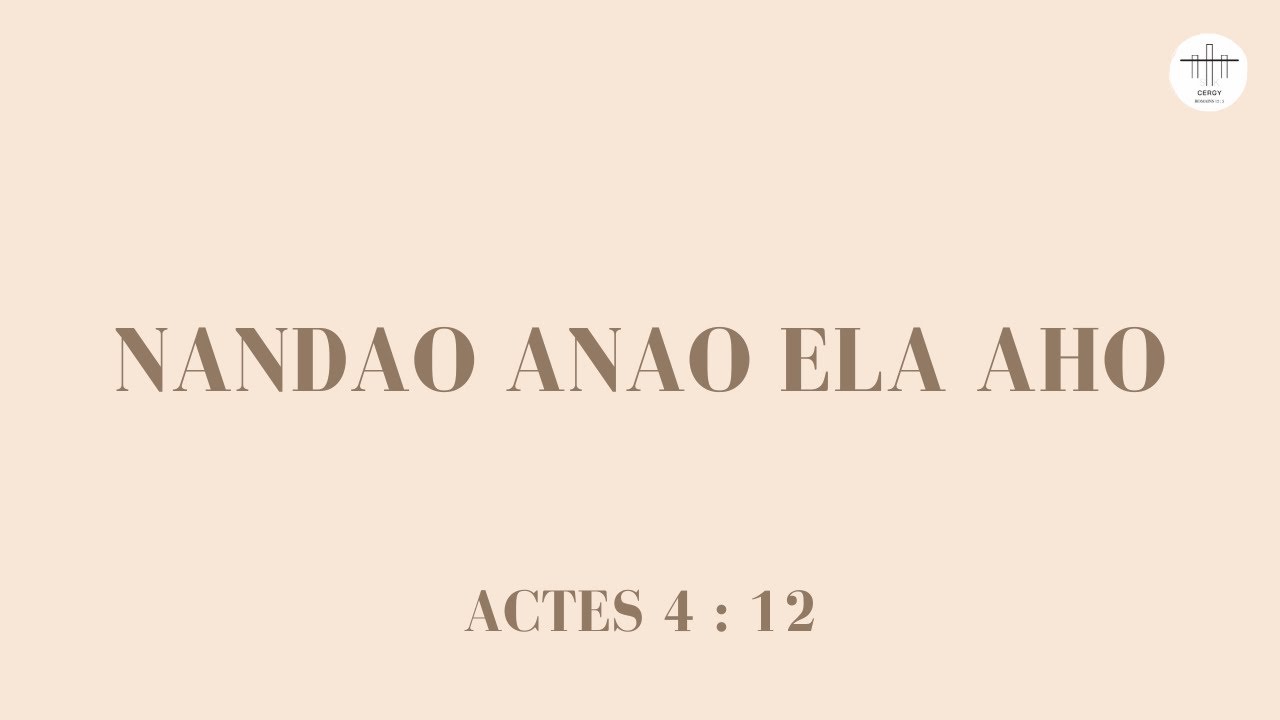 05 - Nandao anao ela aho | STK CERGY