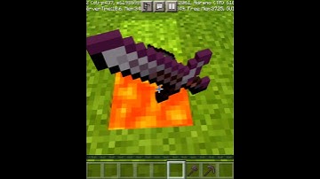 Lava can burn Netherite - Minecraft. #Shorts