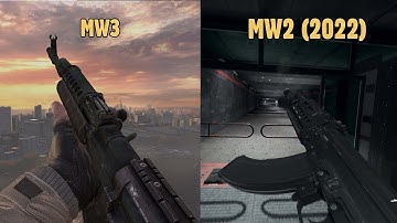 Call of Duty Modern Warfare II (2022) vs Call of Duty Modern Warfare 3 Weapon Comparison