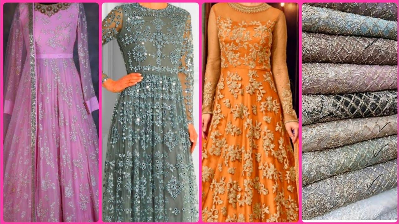 Beautiful Net Gown Design||Partywear Designer Net Gown|| - YouTube