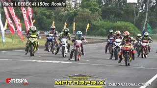 RACE 1 BEBEK 4T 150CC TU ROOKIE, MOTOPRIX REGION SUMATRA PUTARAN IV JAMBI