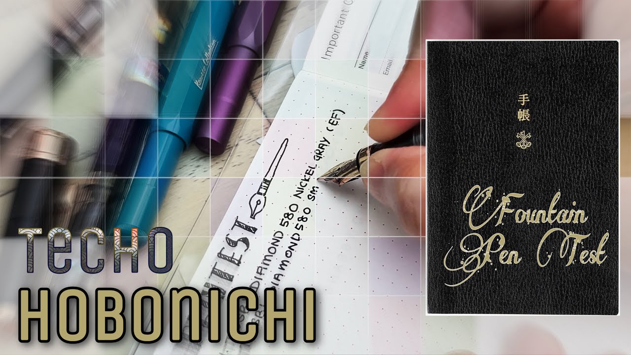 ✒️PEN TEST HOBONICHI PLANNER | 18 Fountain Pens | Kaweco | TWSBI | Lamy | Faber-Castell | EF | F |