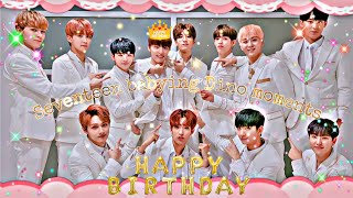 Seventeen members loves and adore maknae Lee Chan(Dino)🦕 moments ❤️🎂