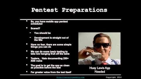 Pen Test Preparations - Mobile Application Assessments