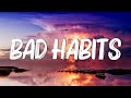 Bad Habits - Ed Sheeran (Lyrics) || Imagine Dragons, Gym Class Heroes (MixLyrics)