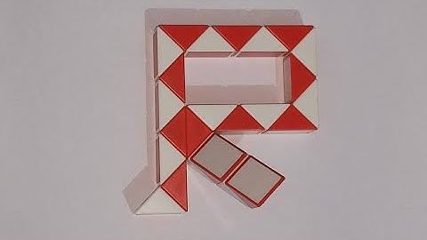 Make a Alphabet R with Snake Cube