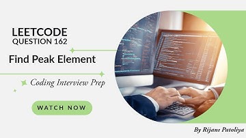 Leetcode Q-162: Find Peak Element – DSA Interview Prep | by Rijans Patoliya
