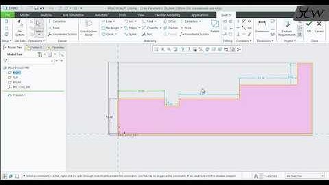 Creo Parametric : Shaft Model using Revolve Tool