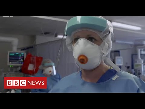 Coronavirus frontline: hospital staff "overwhelmed" by “onslaught of admissions” - BBC News