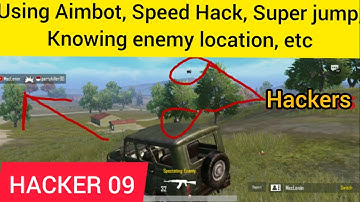 HACKER (09) Vs HACKER with 25☠️ -Using Speed hack,Super Jump,Aimbot & knowing Location | PUBG Mobile