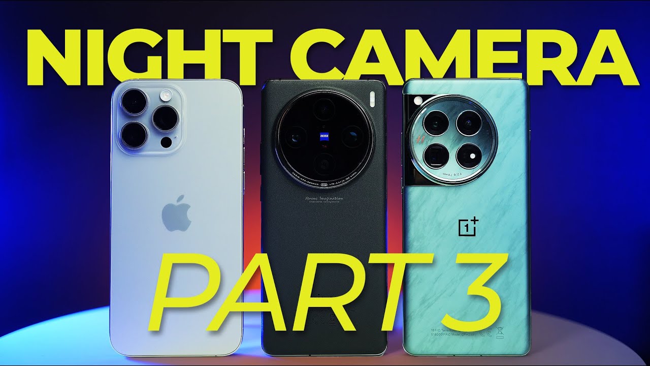 The BEST Night Camera! iPhone 15 Pro Max vs Vivo X100 Pro vs OnePlus 12