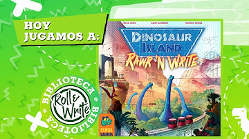 Hoy Jugamos a Dinosaur Island Rawr & Write en castellano (Juego de Mesa Roll & Write)