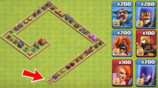 Clash of Clans: Trap VS Super Troops - Survive the Challenge Onslaught!
