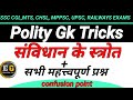 Indian Polity : भारतीय संविधान के स्रोत | Sources of Indian Constitution | Polity Important Question