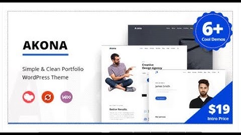 Akona - Simple & Clean Portfolio WordPress Theme | Themeforest Templates