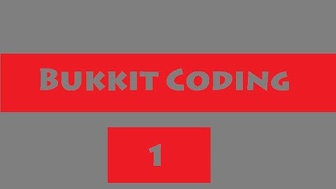 Bukkit Coding Ep.1 - Easy Commands and Permissions!
