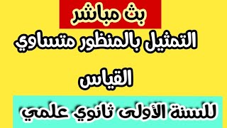 بث مباشر لدرس الرياضيات،:التمثيل بالمنظور متساوي القياس