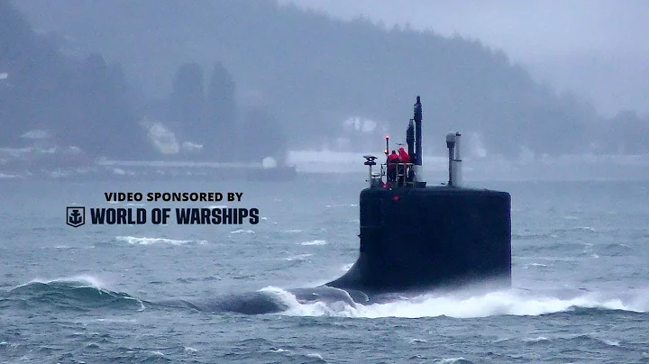 USS New Mexico heading down the river Clyde