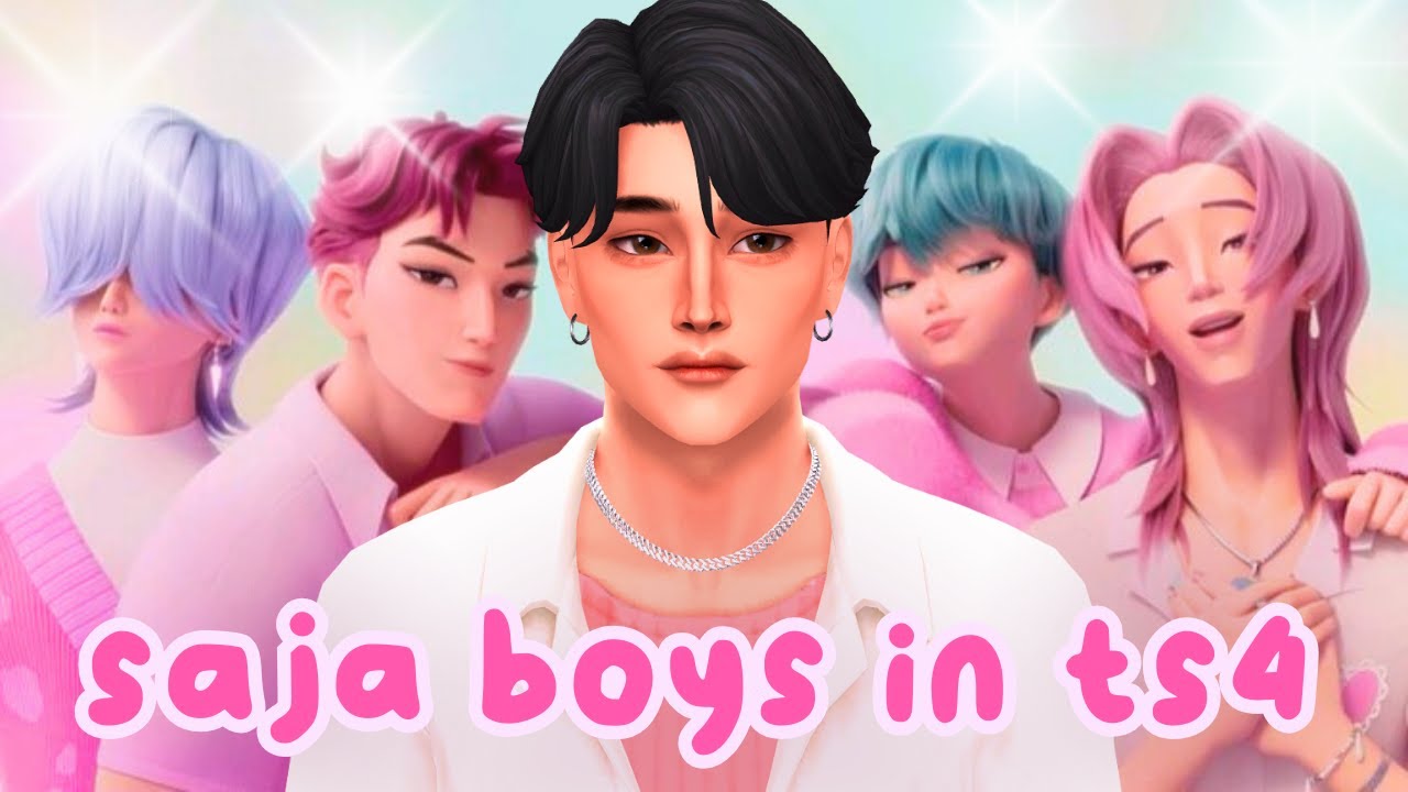 MAKING THE SAJA BOYS IN THE SIMS 4 👹🩷 | TS4 CAS - YouTube