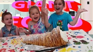 We Made a GIANT CREAM HORN - OMG It is ENORMOUS!