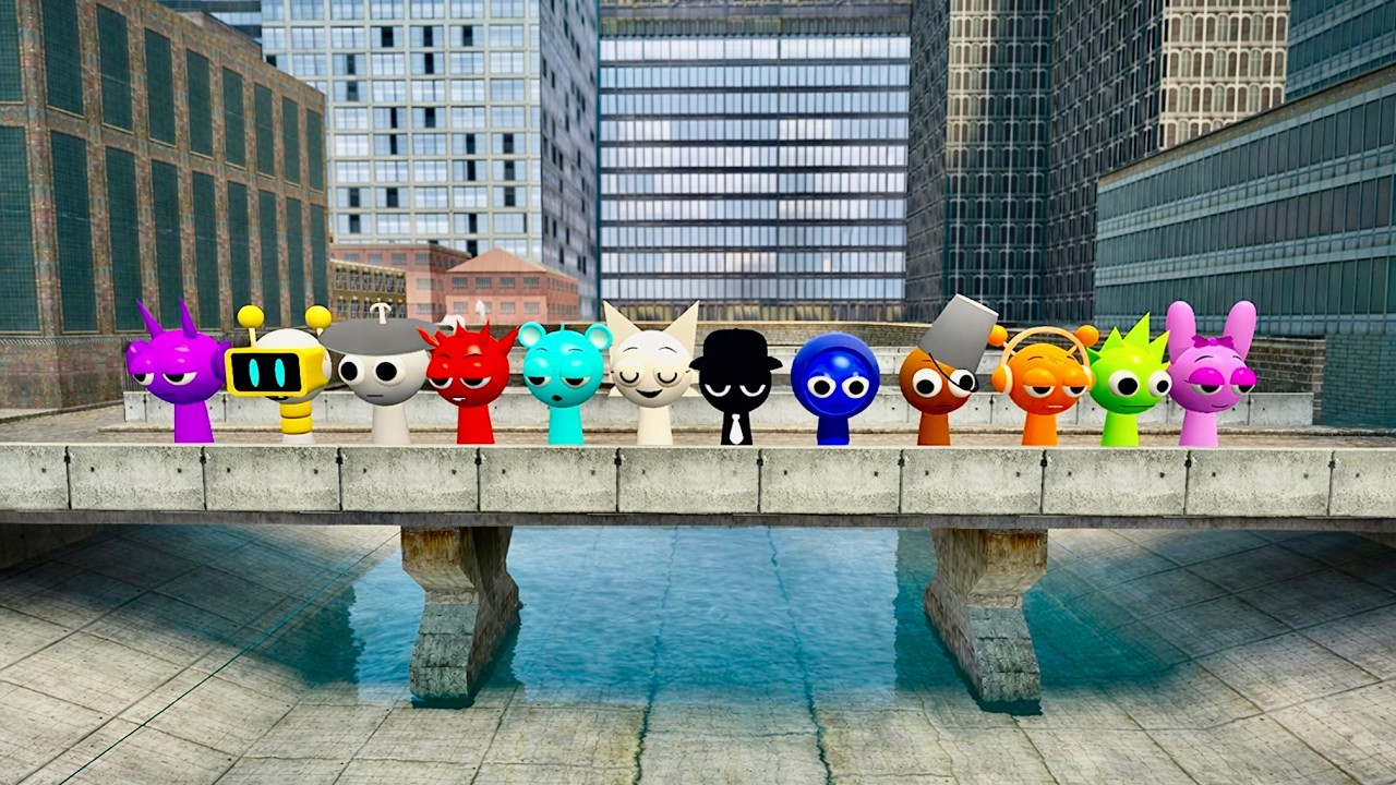 I FOUND ALL SPRUNKI PINKI, JEVIN, BRUD IN BIG CITY! IN GMOD !