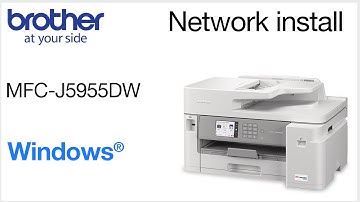 Install MFCJ5955DW on a wired network - Windows