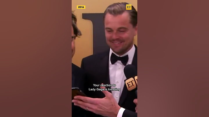 Leonardo DiCaprio Reacts to His VIRAL Golden Globes Lady Gaga Moment #shorts