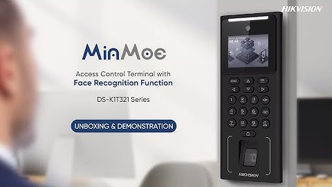 MinMoe Face Recognition Terminal DS-K1T321 Series - Unboxing & Demonstration