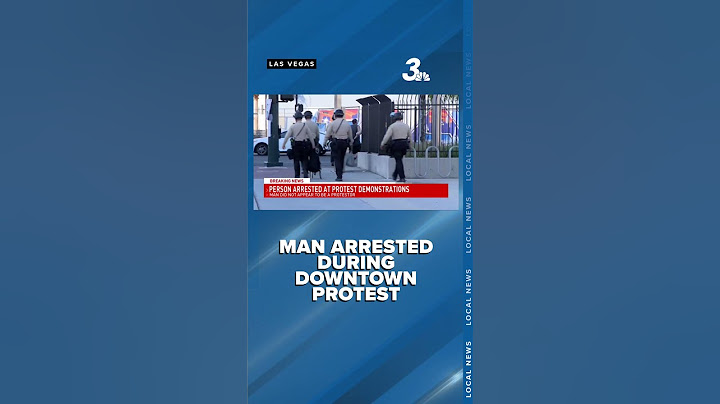 Anti-war protest in Las Vegas remains peaceful, arrest of agitator made