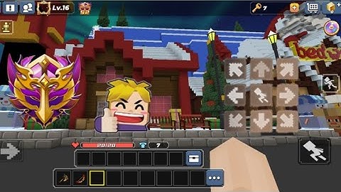 Blockman Go Bedwars Using JUMP D-PAD