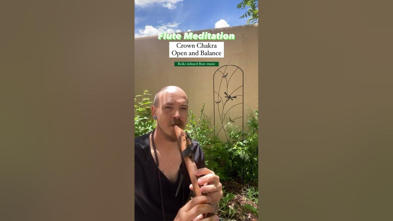 Flute Meditation for crown chakra #nativeamericanflute #soundhealing #flutemusic #reiki #chakras