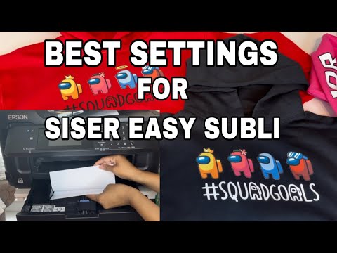 STOP JAMMING SISER Easy SUBLI HTV ( Best Print & Cut Settings