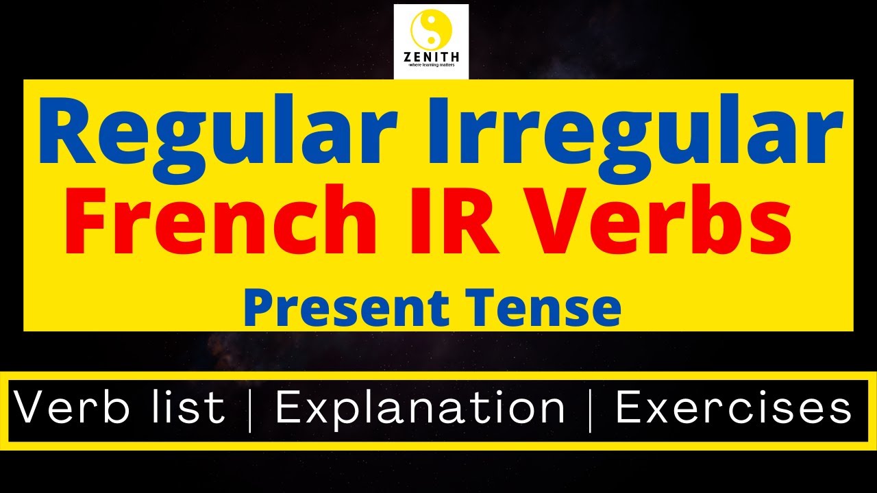 Ir Conjugation Chart French