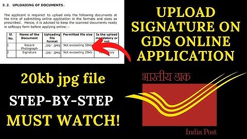 HOW TO UPLOAD THE PHOTO AND SIGNATURE ON GDS ONLINE ENGAGEMENT APPLICATION FORM ||@Sejal.Dishawer