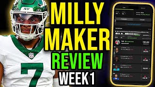 NFL Week 1 Milly Maker Review