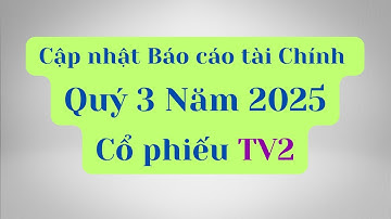 Cập nhật Báo cáo tài chính Quý 3 Năm 2025 của cổ phiếu TV2