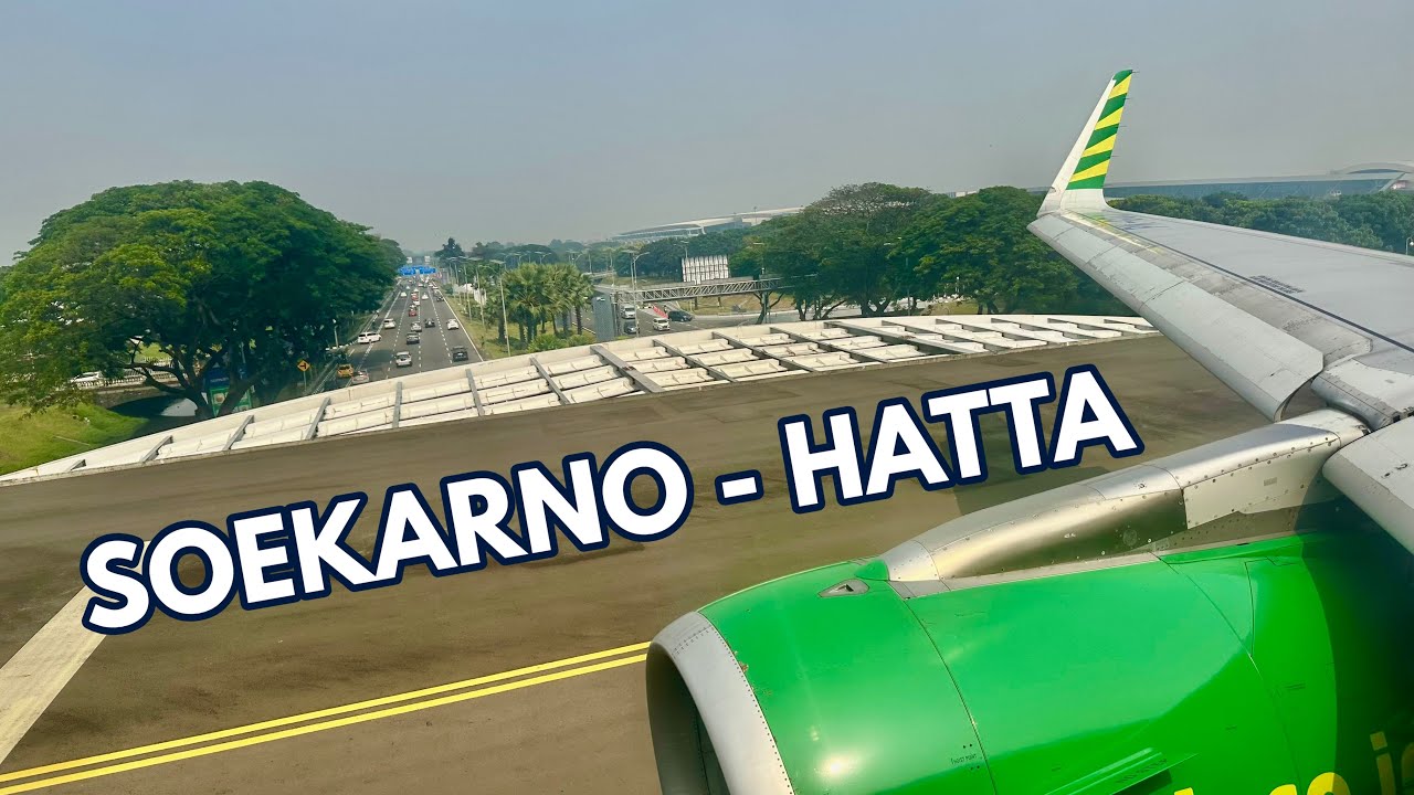 Pushback-Take Off Jakarta Citilink Airbus A320 | QG 750  PK-GQJ